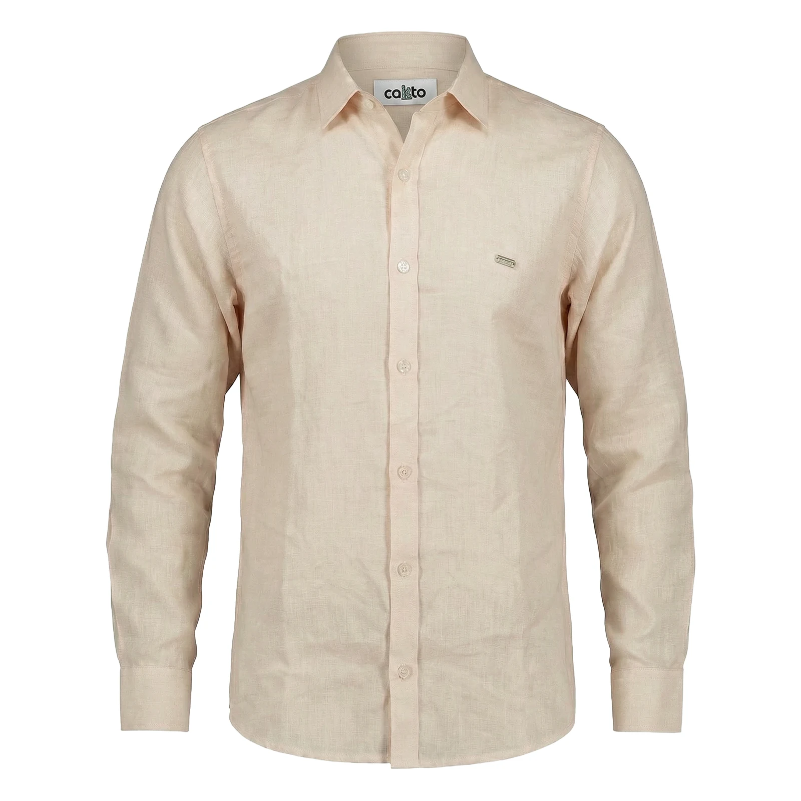 Camisa 100% Lino Beige
