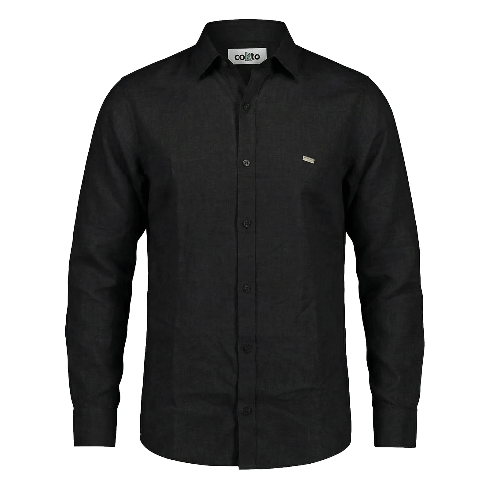 Camisa 100% Lino Negro