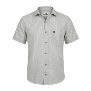 Camisa Manga Corta Línea Gris