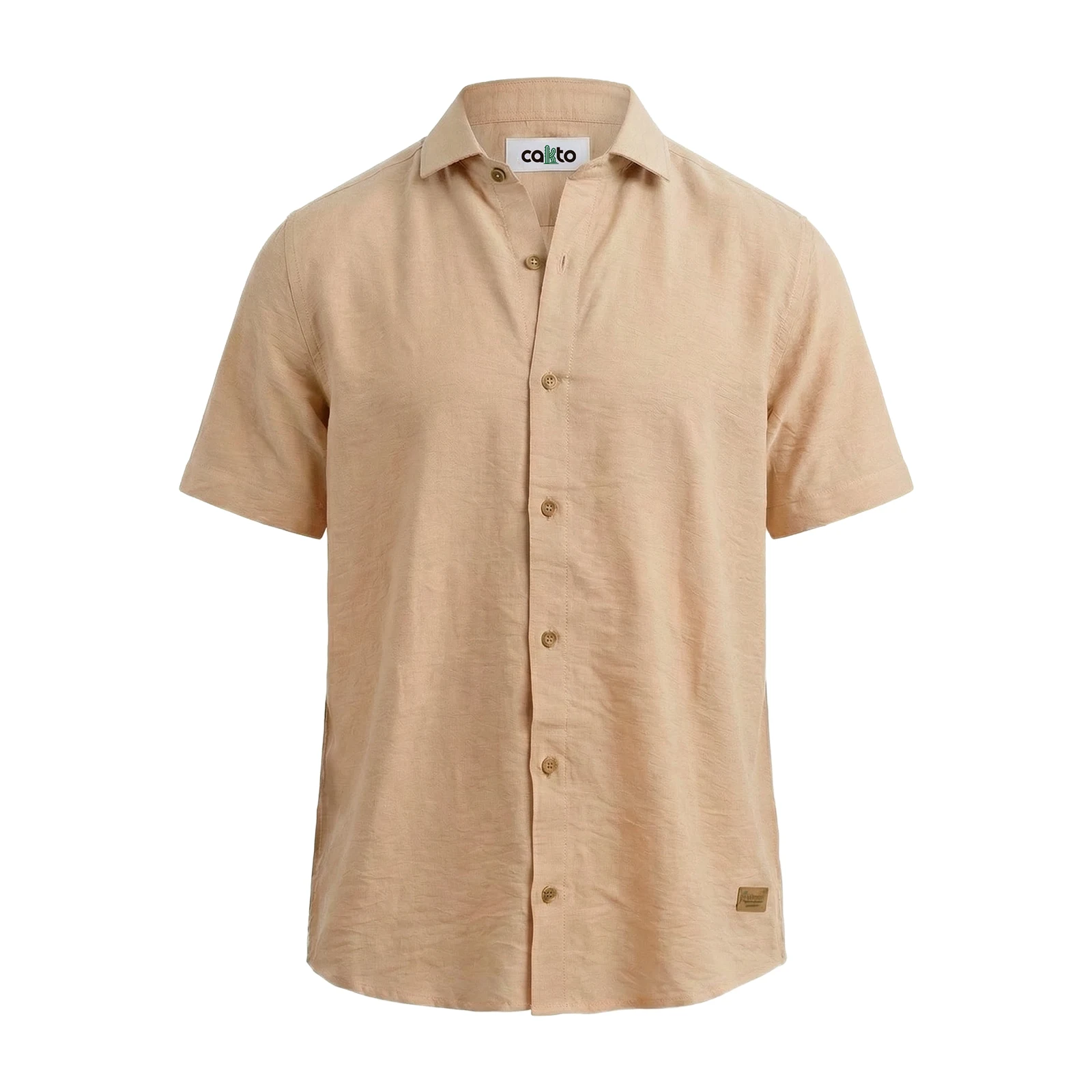 Camisa Texturizada Beige