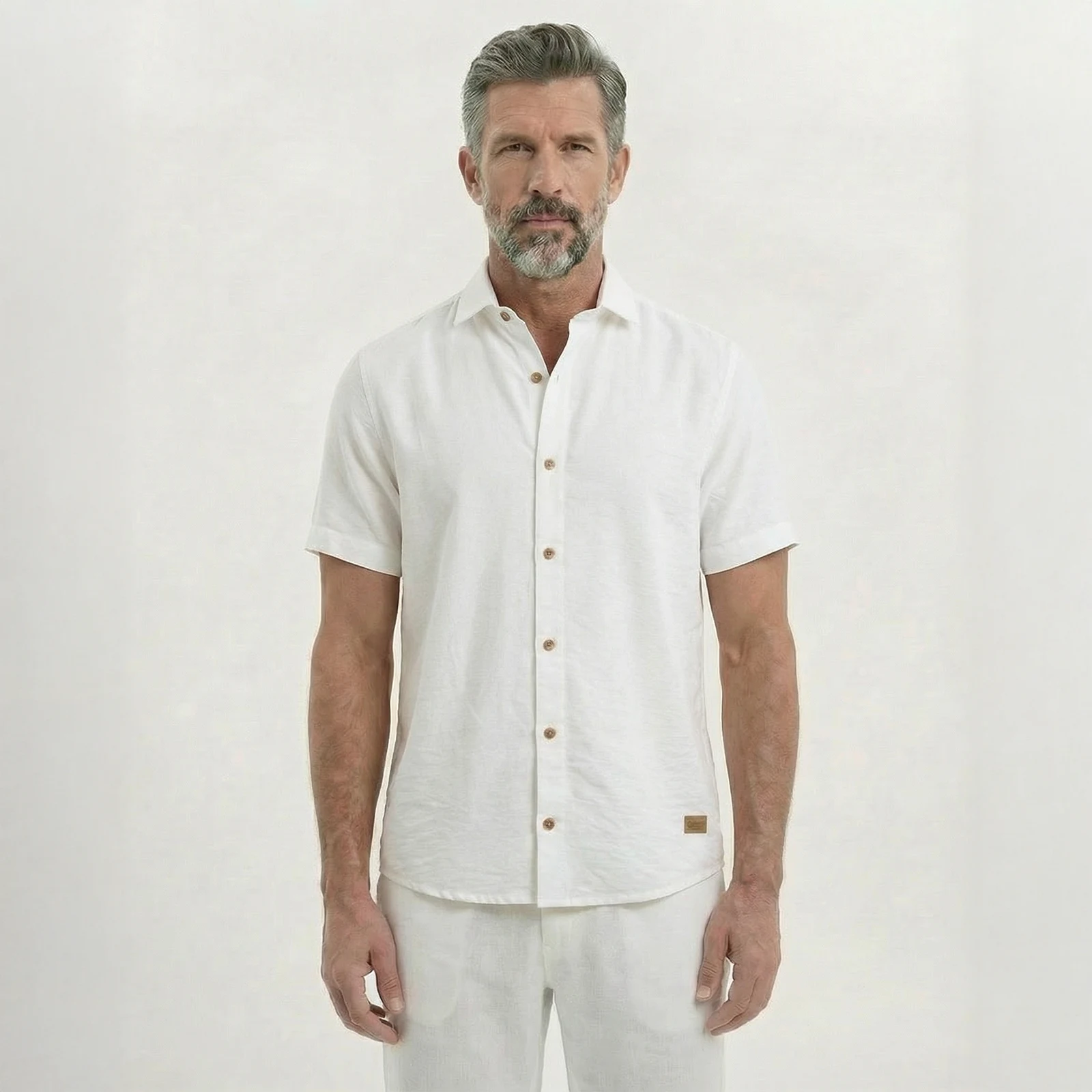 Camisa Texturizada Blanca - Imagen 2