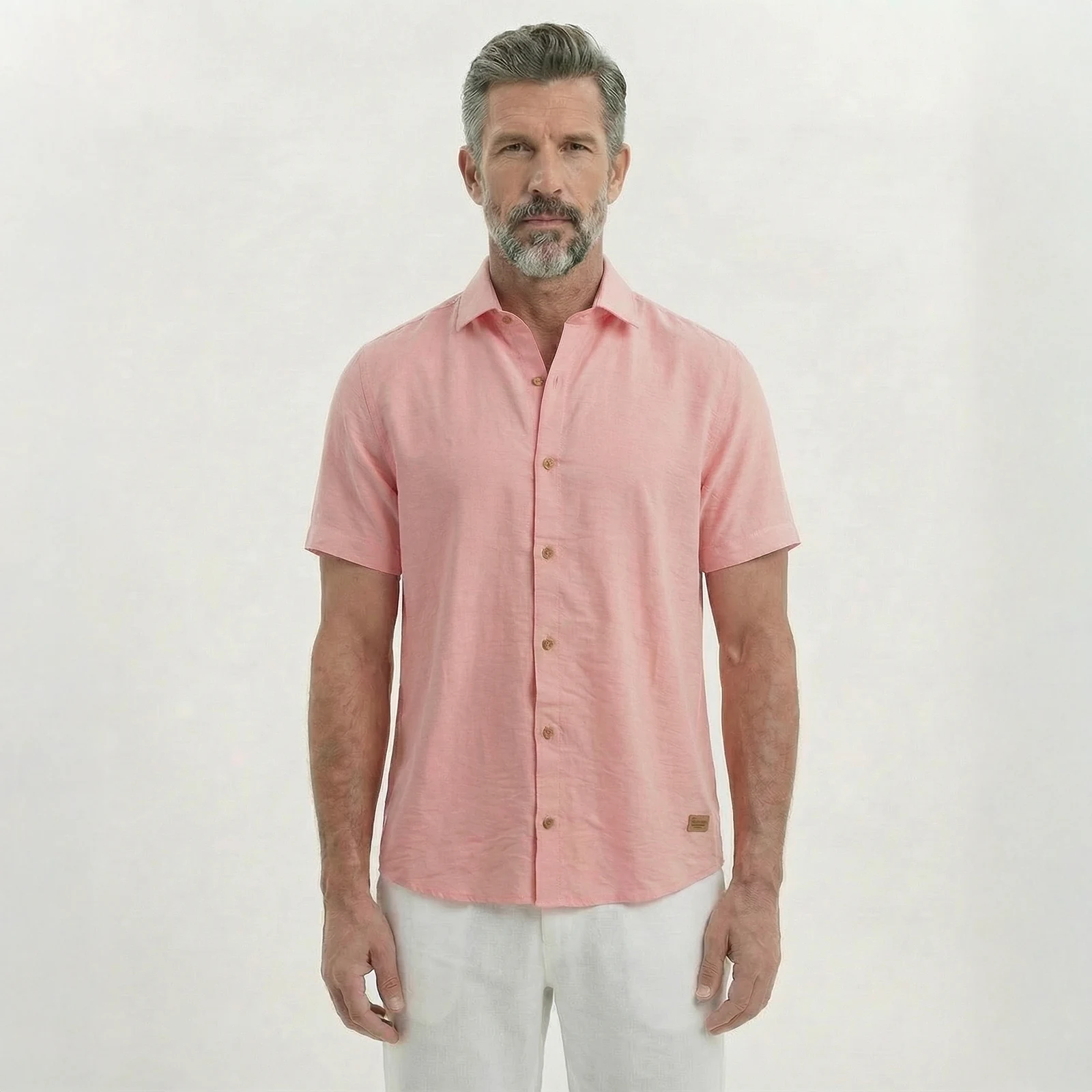 Camisa Texturizada Rosa - Imagen 2