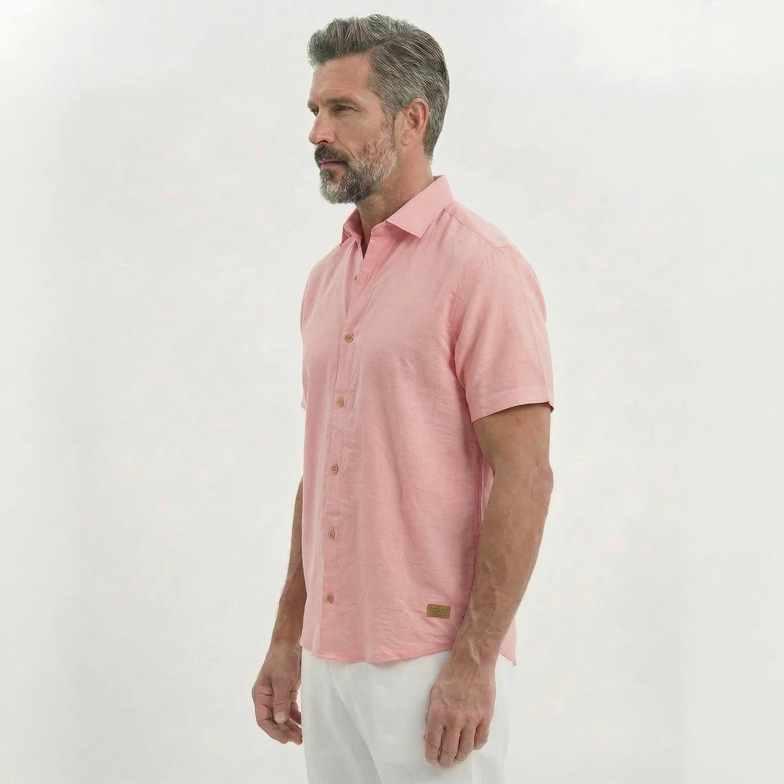 Camisa Texturizada Rosa - Imagen 3
