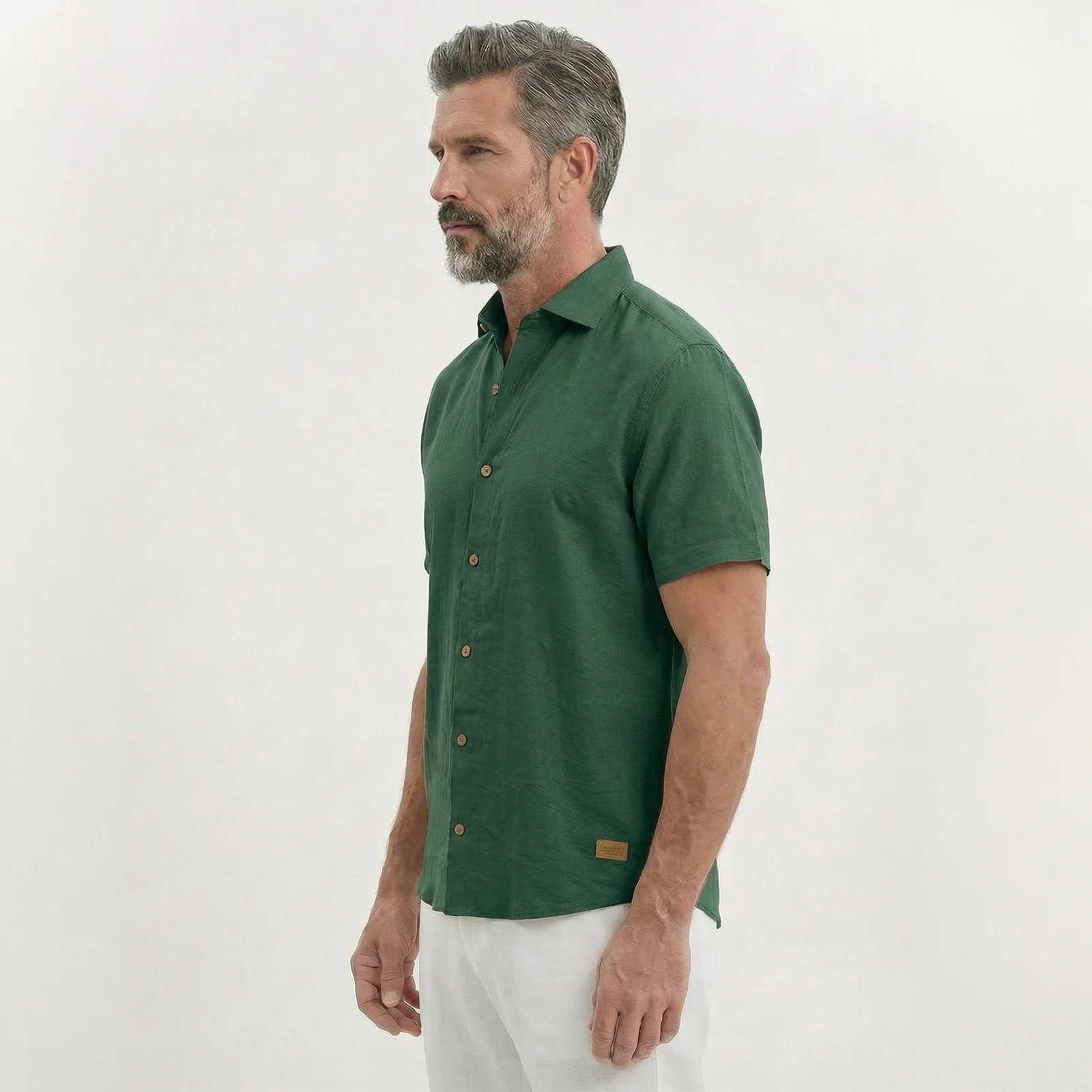 Camisa Texturizada Verde - Imagen 3