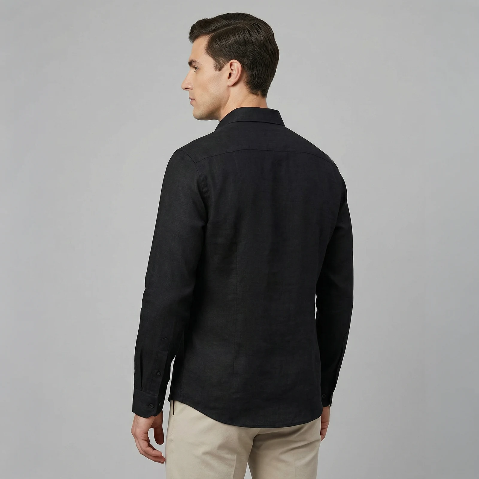 Camisa Manga Larga Negra - Imagen 4