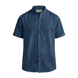 Camisa Cuello Neru Azul Oscuro