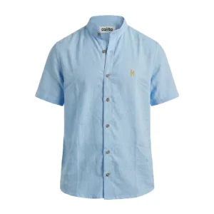 Camisa Cuello Neru Azul