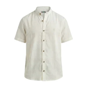 Camisa Cuello Neru Beige