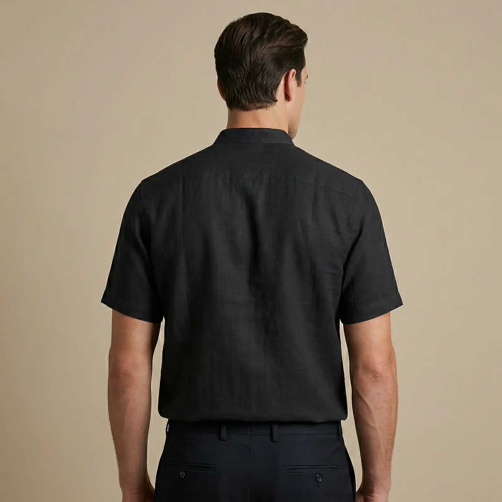 Camisa Cuello Neru Negra - Imagen 4