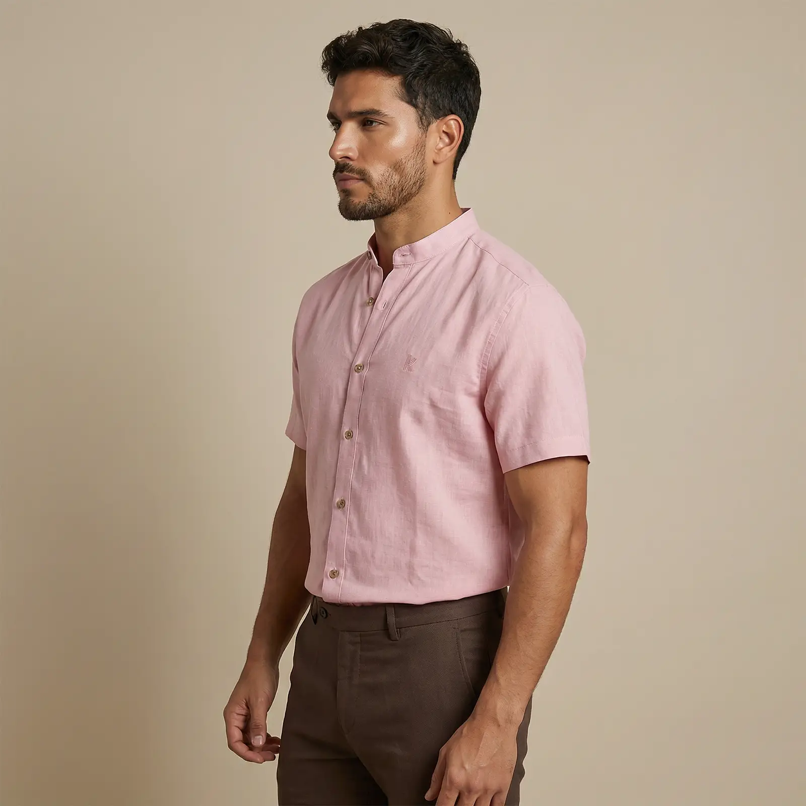 Camisa Cuello Neru Rosa - Imagen 3