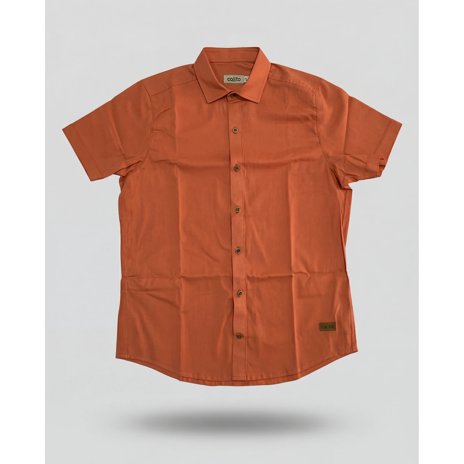 Camisa Manga Corta Ladrillo