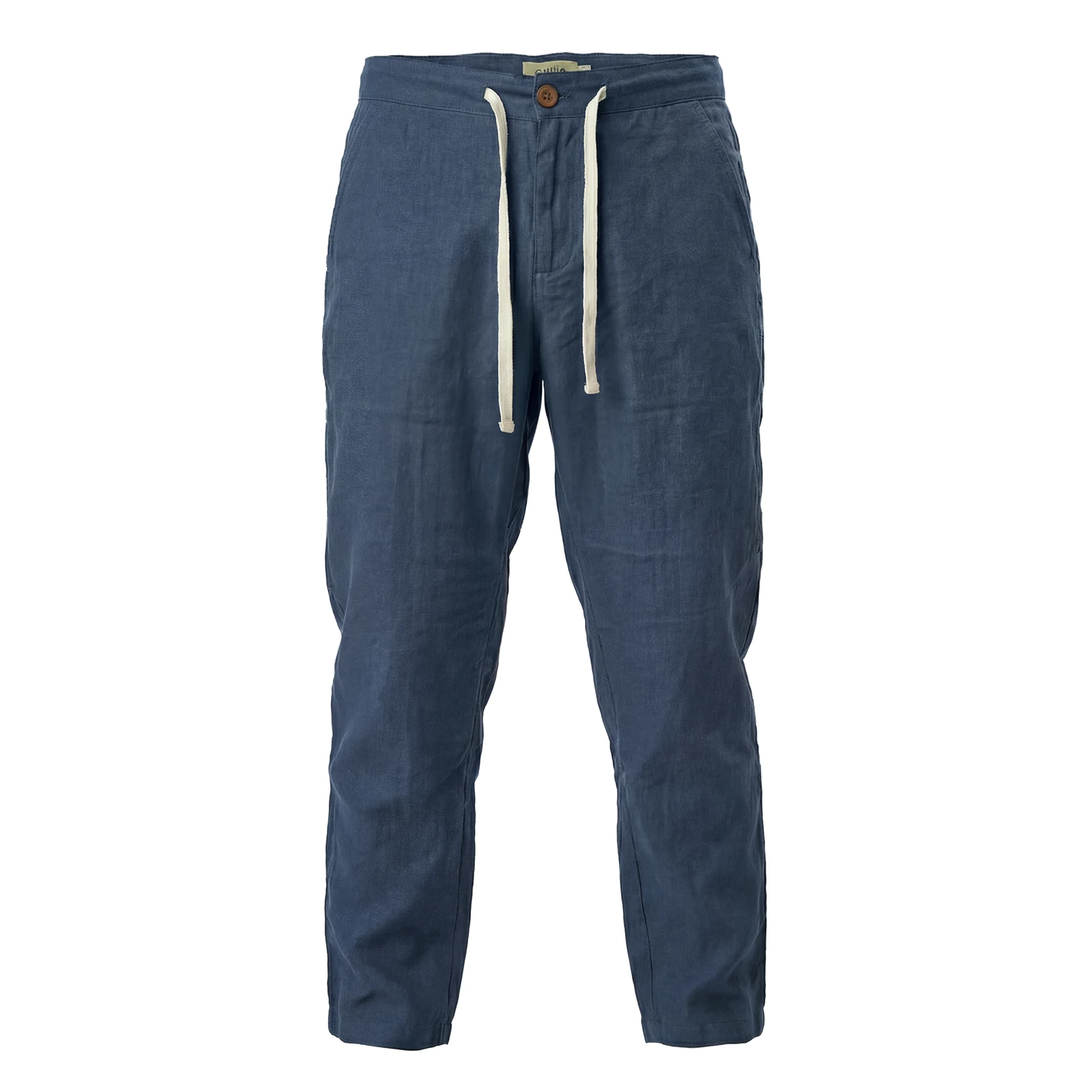 Pantalón Lino Azul Oscuro
